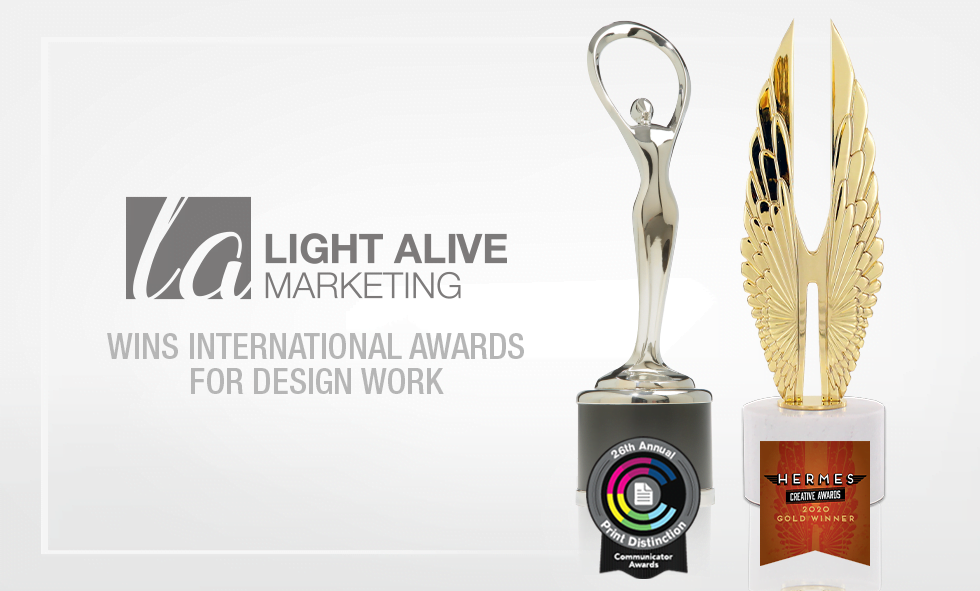 Light Alive Marketing Wins Design Awards for 2020 Marketing Awards Season